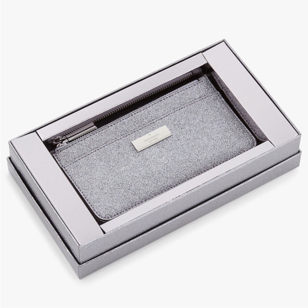 Kate Spade Kenzie Glitter Boxed Large
Slim Card Holder